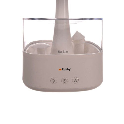 Luftbefeuchter mit Regeneffekt, LED - Nachtlampe und Aromatherapie, 450ml Weiß - Easy2sell - Deluxe
