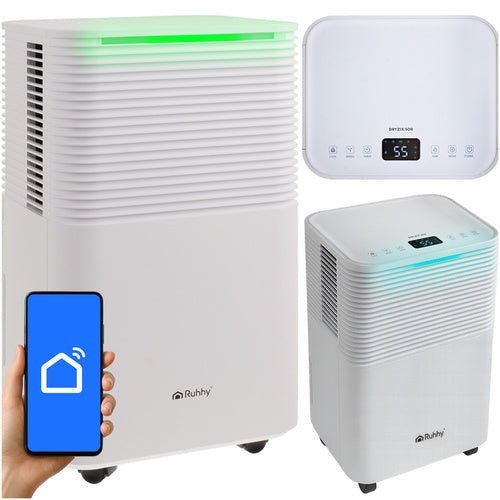Luftentfeuchter 12L/24h mit WLAN - Steuerung und Hygrostat – Weiß - Easy2sell - Deluxe