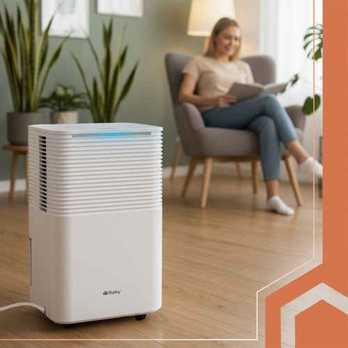 Luftentfeuchter 12L/24h mit WLAN - Steuerung und Hygrostat – Weiß - Easy2sell - Deluxe