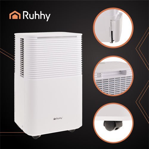 Luftentfeuchter 12L/24h mit WLAN - Steuerung und Hygrostat – Weiß - Easy2sell - Deluxe
