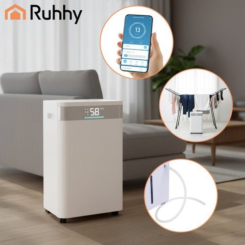 Luftentfeuchter 20L/24h mit WLAN, Hygrometer und 4,3L Tank – Brisoo 2000 - Easy2sell - Deluxe