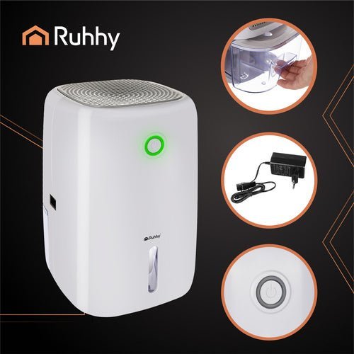 Luftentfeuchter Kompakt – Elektrischer Raumentfeuchter 800ml, Leise, Weiß - Easy2sell - Deluxe