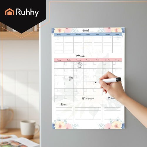Magnetischer Kühlschrankplaner – Großer Kalender 60x45 cm mit Marker - Easy2sell - Deluxe