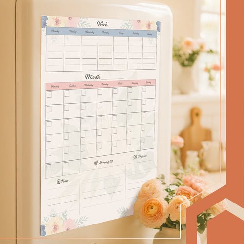 Magnetischer Kühlschrankplaner – Großer Kalender 60x45 cm mit Marker - Easy2sell - Deluxe