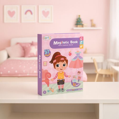 Magnetisches Puzzle Buch – 51 - teiliges Ankleidespiel für Kinder, Bunt - Easy2sell - Deluxe