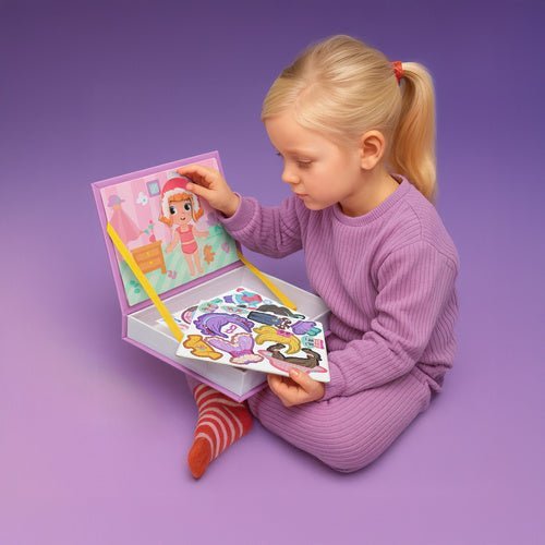 Magnetisches Puzzle Buch – 51 - teiliges Ankleidespiel für Kinder, Bunt - Easy2sell - Deluxe