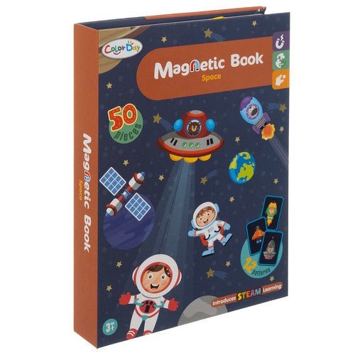 Magnetisches Weltraum - Puzzle Set mit 50 Magneten und 6 Vorlagekarten - Easy2sell - Deluxe