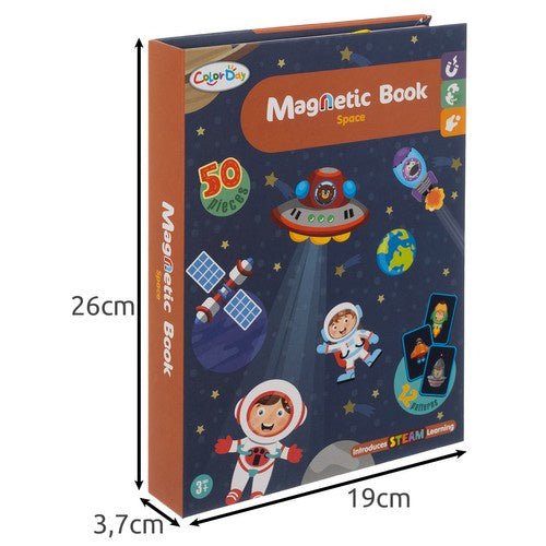 Magnetisches Weltraum - Puzzle Set mit 50 Magneten und 6 Vorlagekarten - Easy2sell - Deluxe