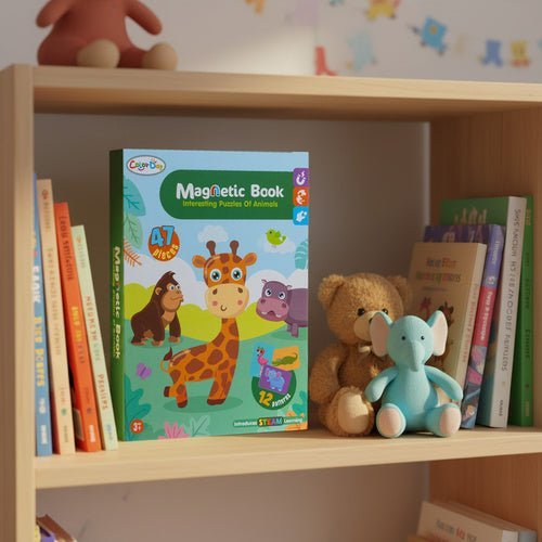 Magnetpuzzle Tiere Montessori Lernspielzeug – Magnetbuch Set mit 47 Teilen - Easy2sell - Deluxe