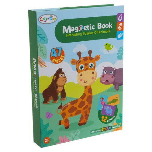 Magnetpuzzle Tiere Montessori Lernspielzeug – Magnetbuch Set mit 47 Teilen - Easy2sell - Deluxe