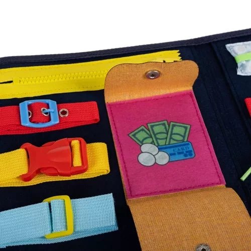 Manipulationsbrett für Kinder – Montessori Sensory Toy aus Filz, 14 - teilig - Easy2sell - Deluxe
