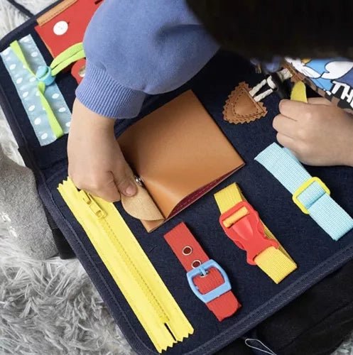 Manipulationsbrett für Kinder – Montessori Sensory Toy aus Filz, 14 - teilig - Easy2sell - Deluxe