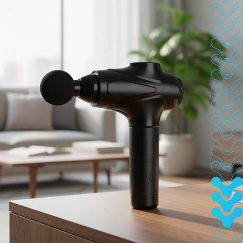 Massagepistole Massagegerät mit 30 Stufen und 12 Aufsätzen – Schwarz - Easy2sell - Deluxe