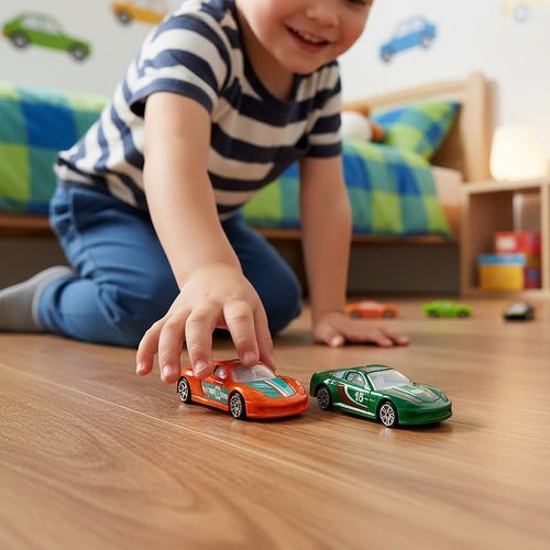 Metall - Federautos Set 16 Stück – Bunte Spielzeugautos 1:64 aus Metall - Easy2sell - Deluxe