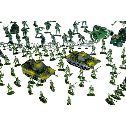 Militär Spielzeug Set mit 300 Soldaten Figuren, Panzer und Koffer - Easy2sell - Deluxe