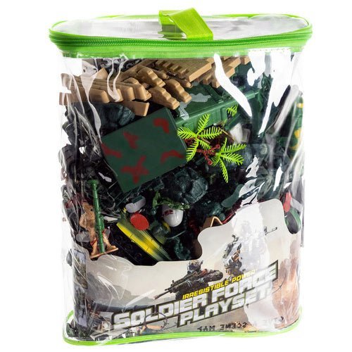 Militär Spielzeug Set mit 300 Soldaten Figuren, Panzer und Koffer - Easy2sell - Deluxe