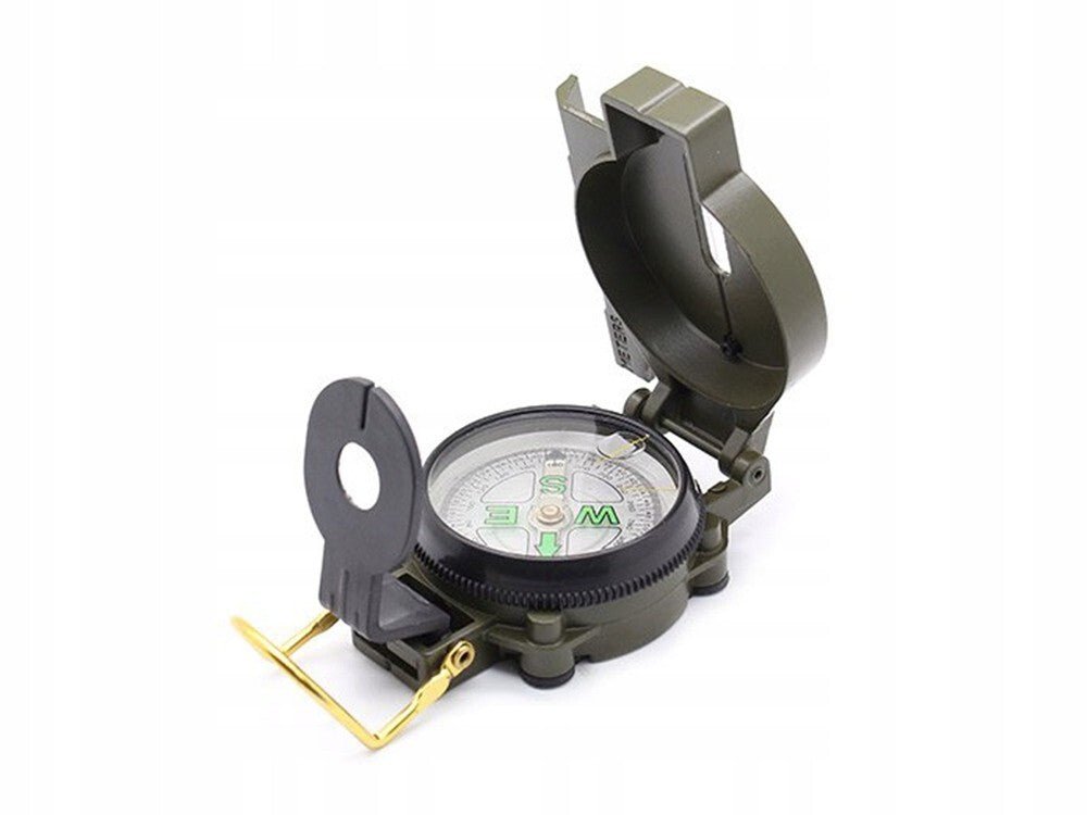 Olivgrüner Metallkompass für Outdoor - Easy2sell - Deluxe