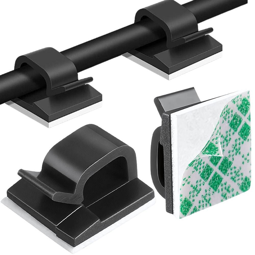 Organizer Kabelhalter für Ladekabel, Kabelhalterung, Abdeckklammer, 10 Stück - Easy2sell - Deluxe