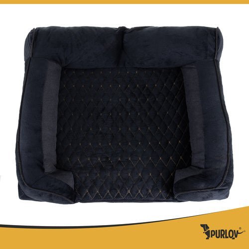 Orthopädisches Hundebett S – 65x55x18 cm Schaumstoff Matratze Schwarz - Easy2sell - Deluxe