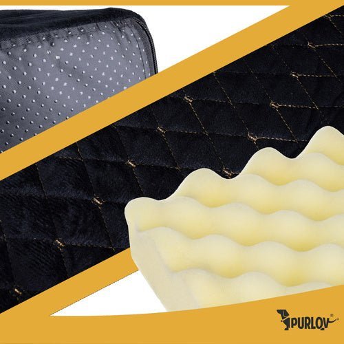 Orthopädisches Hundebett S – 65x55x18 cm Schaumstoff Matratze Schwarz - Easy2sell - Deluxe
