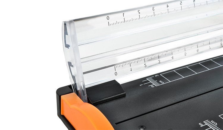 Papierschneidemaschine A3 12 Blatt Fingerschutz Lineal Winkelmesser Guillotine
