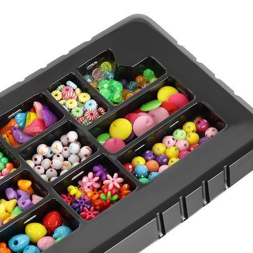 Perlen Set zur Schmuckherstellung – 11 Arten DIY Bastelset für Kinder - Easy2sell - Deluxe
