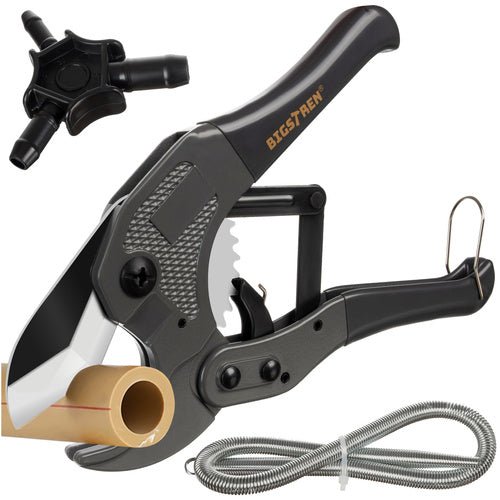 PEX - Rohrschneider Set mit Kalibrator und Innenfeder für Rohre bis 42 mm - Easy2sell - Deluxe