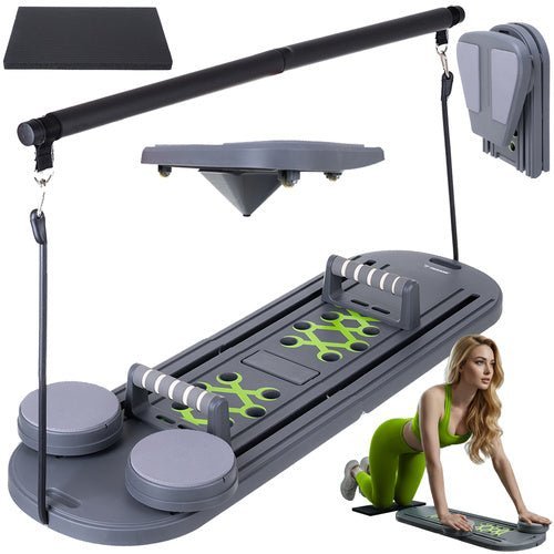 Pilates - Board Multifunktionsbrett für Ganzkörpertraining Grau 97x35 cm - Easy2sell - Deluxe