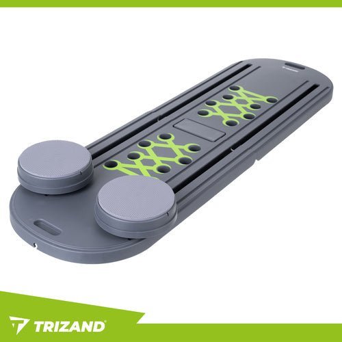 Pilates - Board Multifunktionsbrett für Ganzkörpertraining Grau 97x35 cm - Easy2sell - Deluxe
