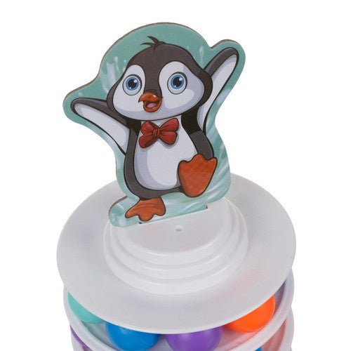 Pinguin auf dem Turm Geschicklichkeitsspiel – Buntes Familienspiel ab 3 Jahren - Easy2sell - Deluxe