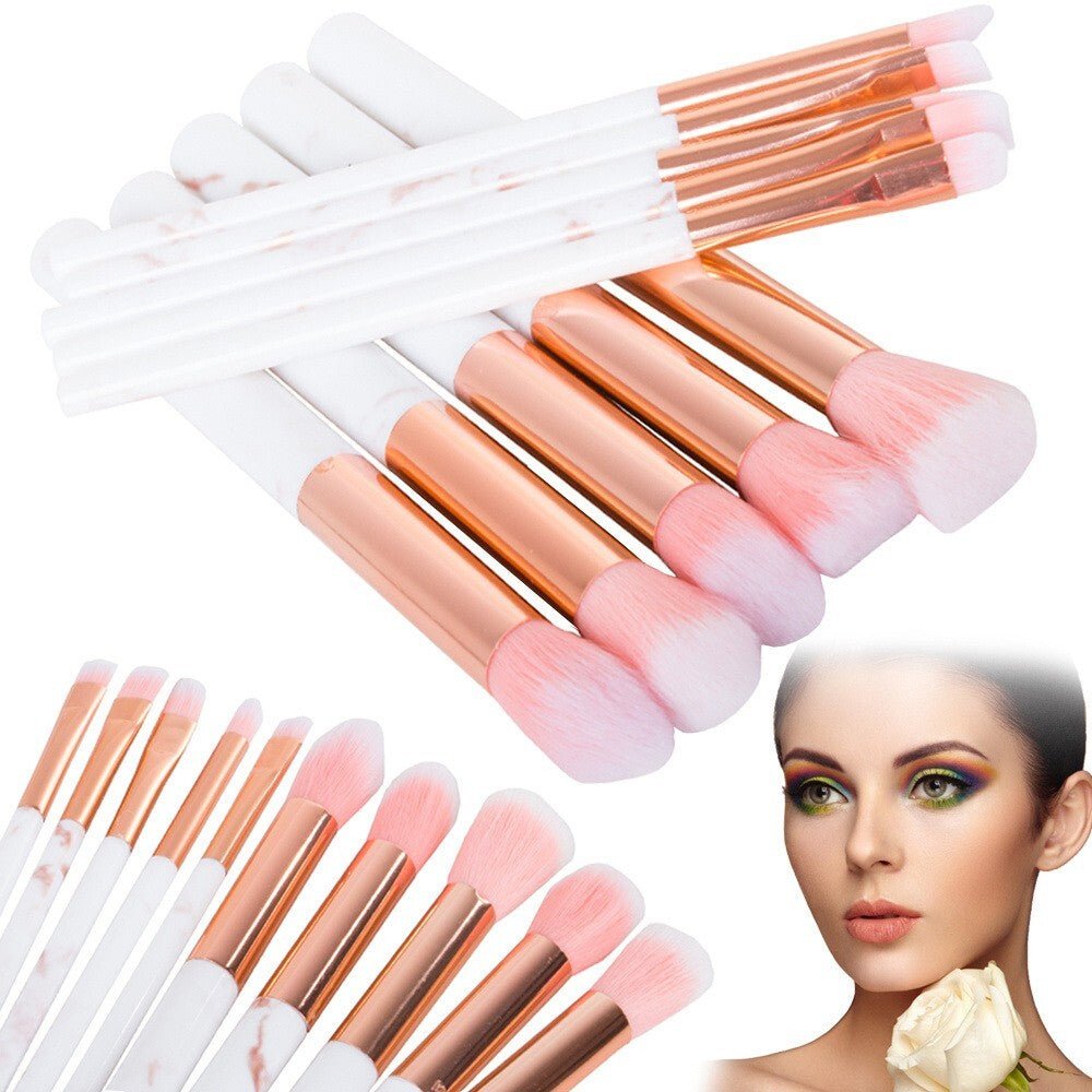 Pinselset Makeup Schmink Pinsel Professionelle Make Up Kosmetik 10 - teiliges Set - Easy2sell - Deluxe