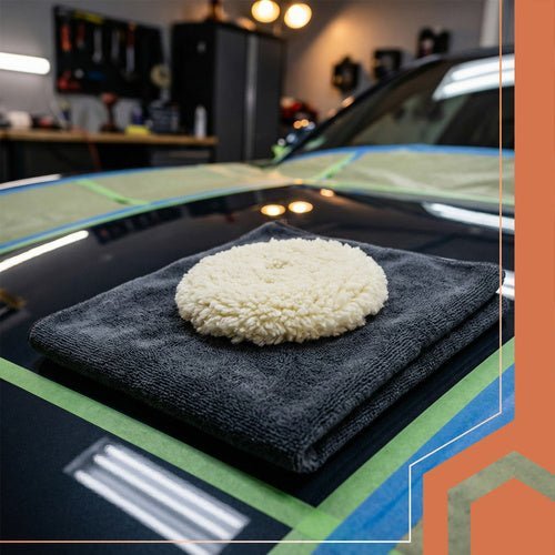 Polierfell 130 mm Klett - Polierpad für Lackpflege und Kratzerentfernung - Easy2sell - Deluxe