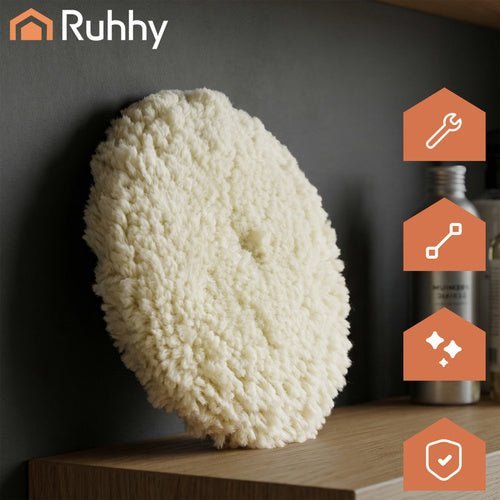 Polierfell 130 mm Klett - Polierpad für Lackpflege und Kratzerentfernung - Easy2sell - Deluxe