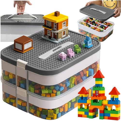 Pudełko na klocki - 2 poziomy Kruzzel 25756 - Easy2sell - Deluxe