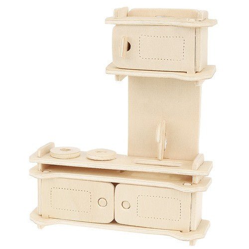 Puppenhaus Möbelset aus Holz – 34 - teiliges Zubehör für Puppenhäuser - Easy2sell - Deluxe