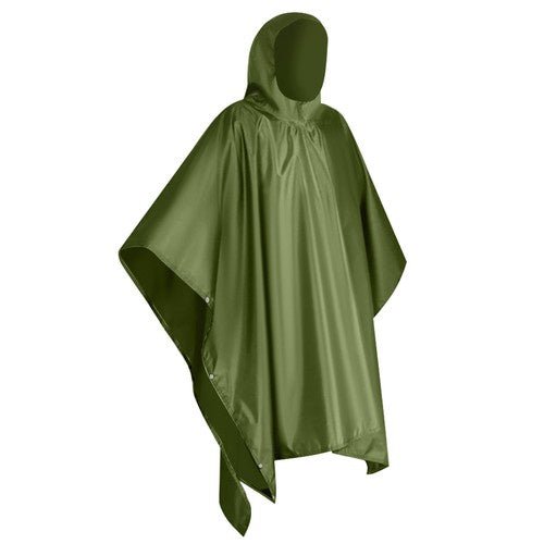 Regenponcho mit Windschutz und Bewegungsfreiheit, grün - Easy2sell - Deluxe
