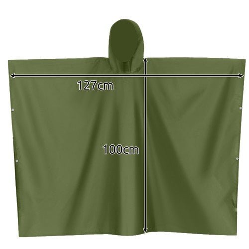 Regenponcho mit Windschutz und Bewegungsfreiheit, grün - Easy2sell - Deluxe