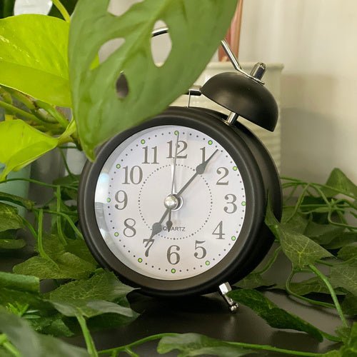 Retro - Wecker mit lautem Alarm und LED - Hintergrundbeleuchtung, schwarz - Easy2sell - Deluxe