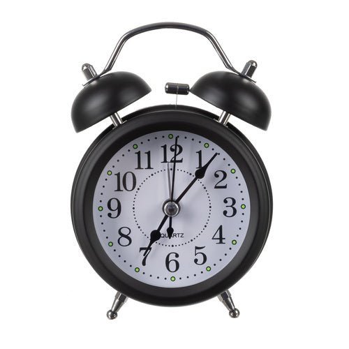 Retro - Wecker mit lautem Alarm und LED - Hintergrundbeleuchtung, schwarz - Easy2sell - Deluxe