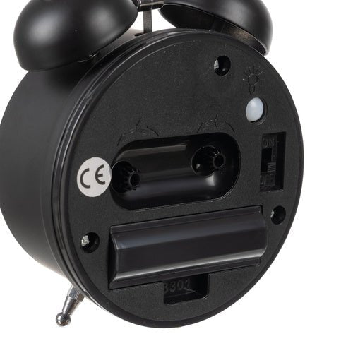 Retro - Wecker mit lautem Alarm und LED - Hintergrundbeleuchtung, schwarz - Easy2sell - Deluxe