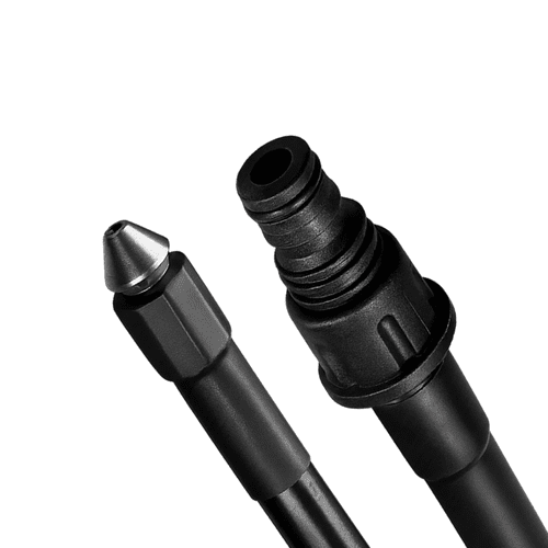 Rohrreinigungsschlauch 15m Hochdruckreiniger Set mit 4 Adaptern Schwarz - Easy2sell - Deluxe