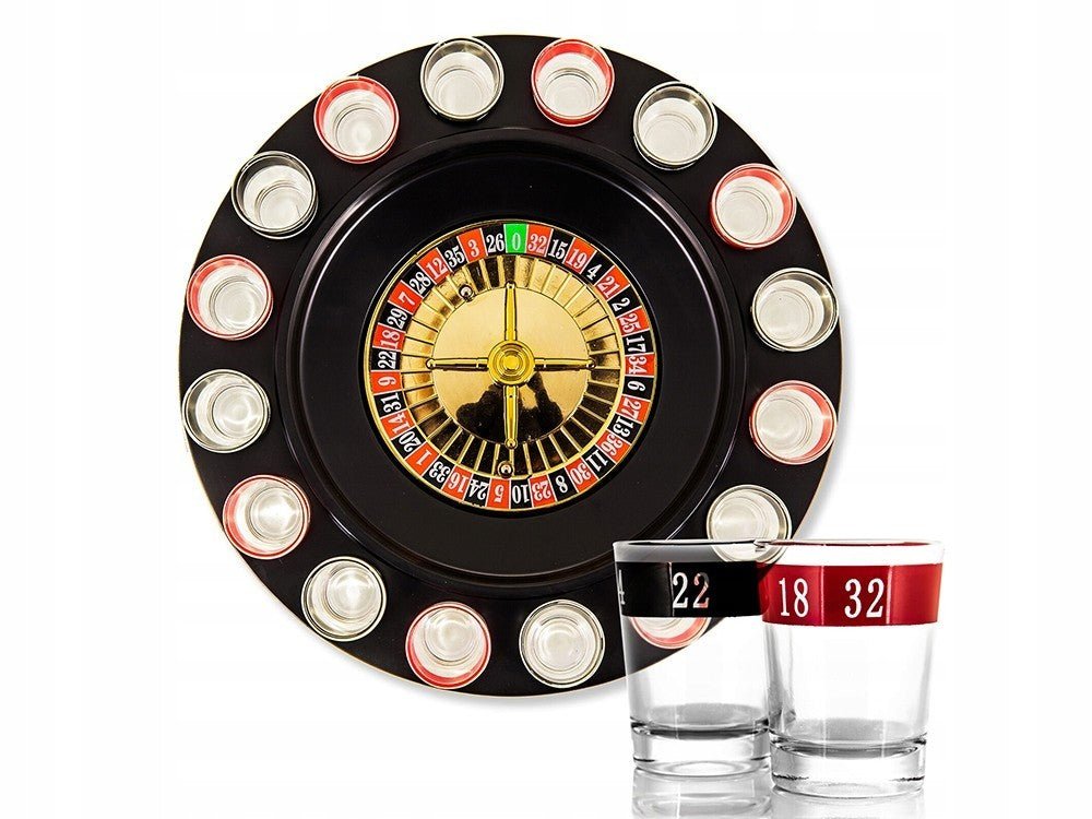 Roulette Trinkspiel Partyspiel Party Feier Casino Saufspiel mit Schnapsgläsern - Easy2sell - Deluxe