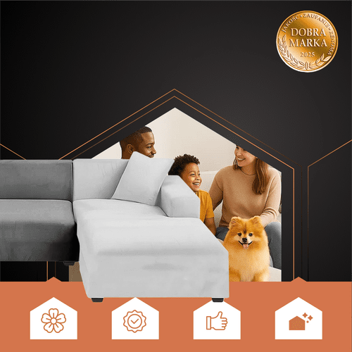 Ruhhy 26035 hellgrauer Sofabezug 145 - 185cm - Easy2sell - Deluxe