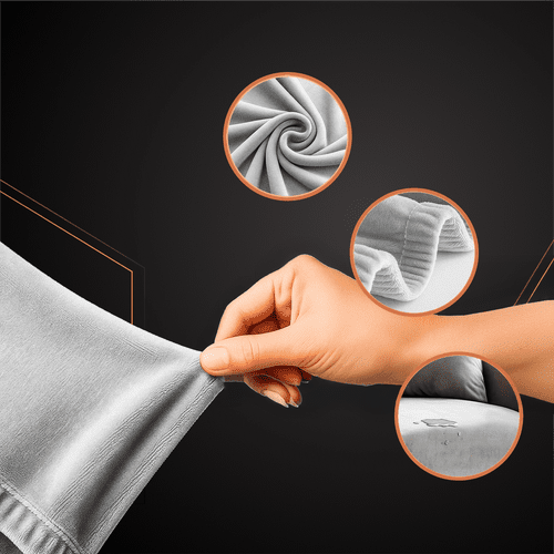 Ruhhy 26035 hellgrauer Sofabezug 145 - 185cm - Easy2sell - Deluxe