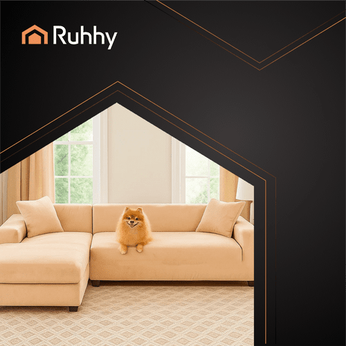 Ruhhy 26184 beige Sofabezug 190 - 230cm - Easy2sell - Deluxe