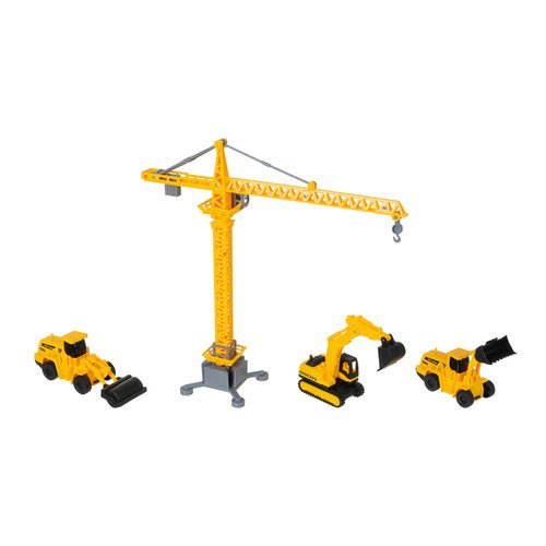 Sandkasten Set im Koffer mit Kran, Baufahrzeugen und 750g Spielsand - Easy2sell - Deluxe