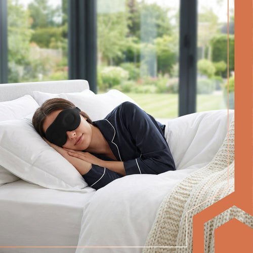 Ruhhy 27198 Ergonomische 3D-Schlafmaske, schwarz