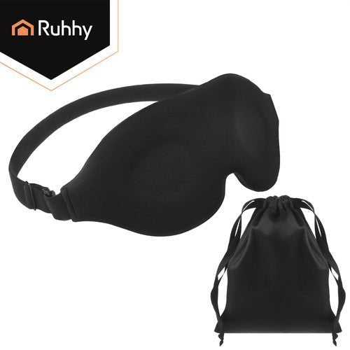 Ruhhy 27198 Ergonomische 3D-Schlafmaske, schwarz