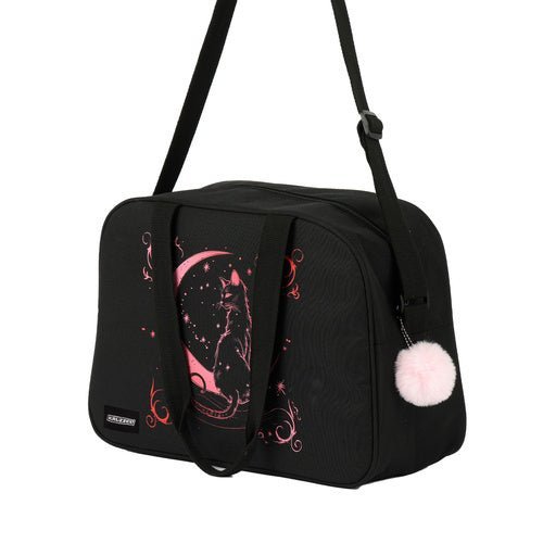 Schul - Umhängetasche 13L Sporttasche Schwarz Rosa mit Schlüsselanhänger - Easy2sell - Deluxe