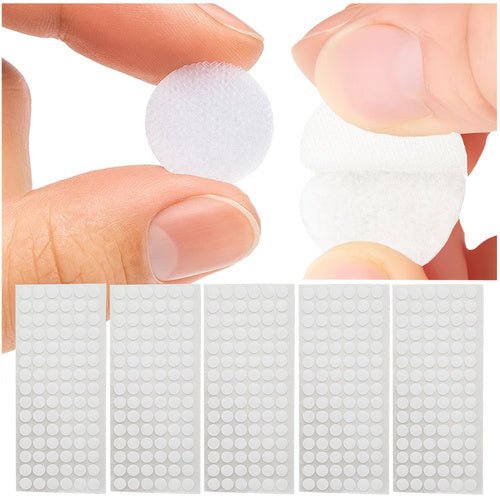 Selbstklebendes Klettband 18mm 500 Stück weiß Ruhhy 25884 - Easy2sell - Deluxe